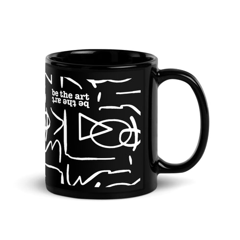 Be the Art Black Glossy Mug